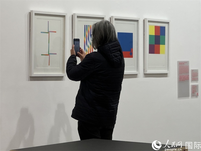 11月8日，觀眾在“瑞士經(jīng)典設(shè)計展”作品前駐足欣賞。人民網(wǎng) 謝瑩攝 