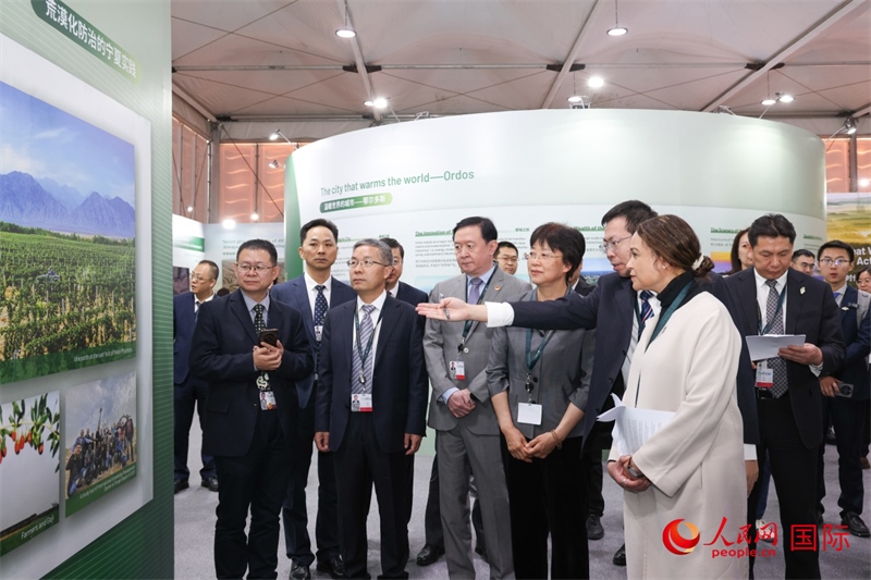 嘉賓參觀中國館。人民網(wǎng)記者任皓宇攝