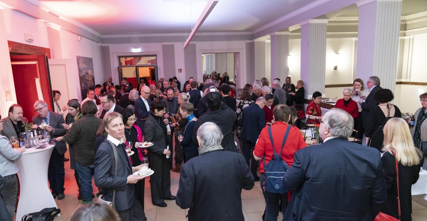 圖為新春酒會(huì)現(xiàn)場(chǎng)。紐倫堡-埃爾蘭根孔子學(xué)院供圖