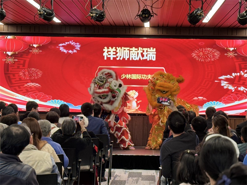 活動現(xiàn)場舞獅表演。主辦方供圖