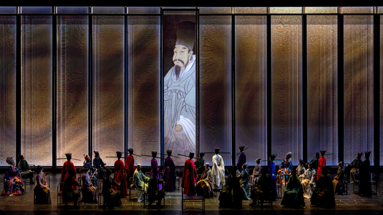 《蘇堤春曉》演出現(xiàn)場(chǎng)。國(guó)家話劇院供圖