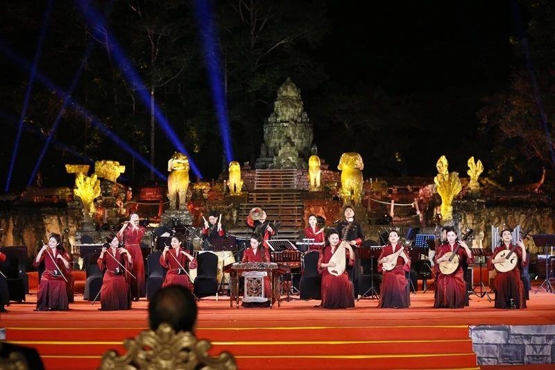 2024年1月13日，在柬埔寨暹粒舉行的“中柬人文交流年”啟動儀式。