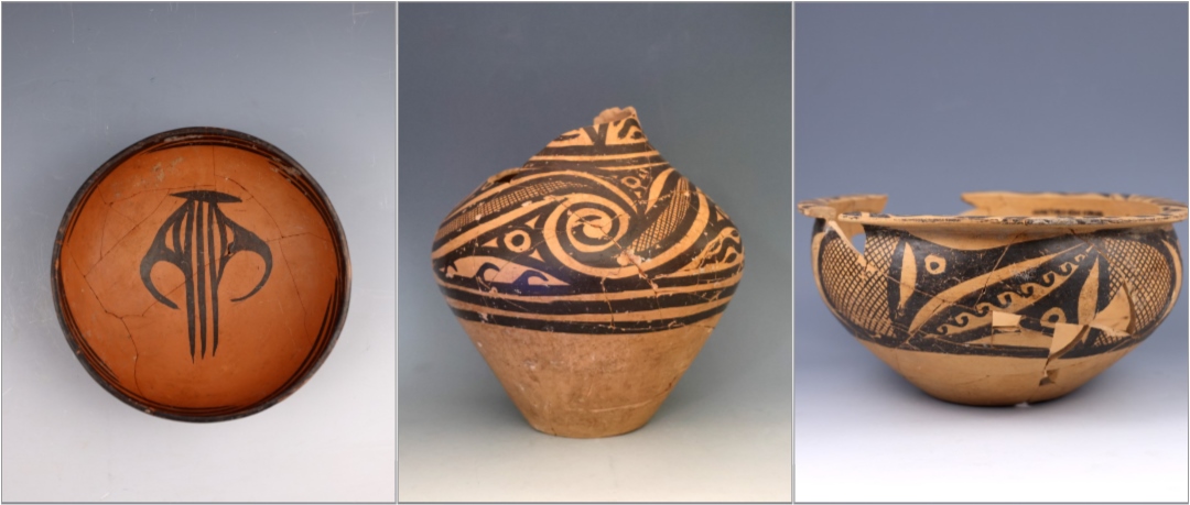 甘肅臨洮寺洼遺址出土的馬家窯類型彩陶。全國十大考古新發(fā)現(xiàn)活動辦公室供圖