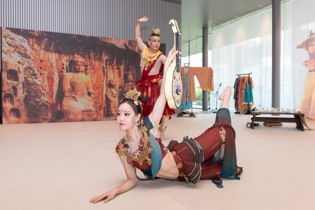 《龍門金剛》舞蹈。中國駐大阪旅游辦事處供圖