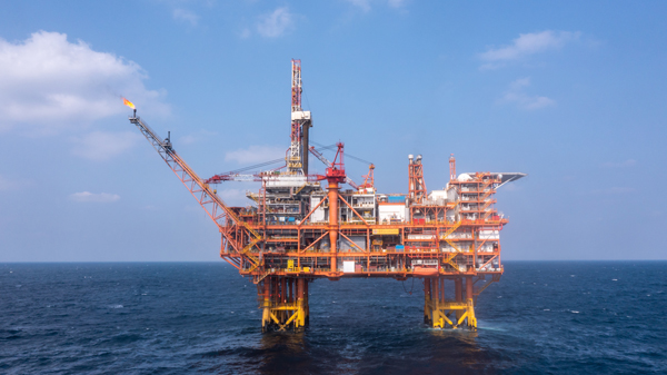 我國(guó)首個(gè)海上CCUS項(xiàng)目設(shè)施恩平15-1平臺(tái)。受訪者供圖